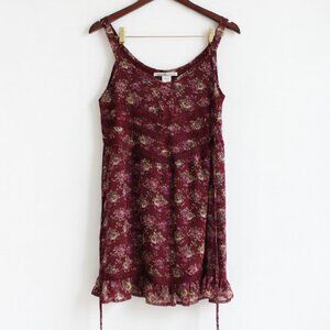 American Rag Floral Lace-Trim Boho Cami Tank Top medium